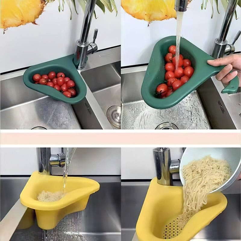 Passoire d'Évier Pratique Égoutte et Retient les Déchets – Draynor