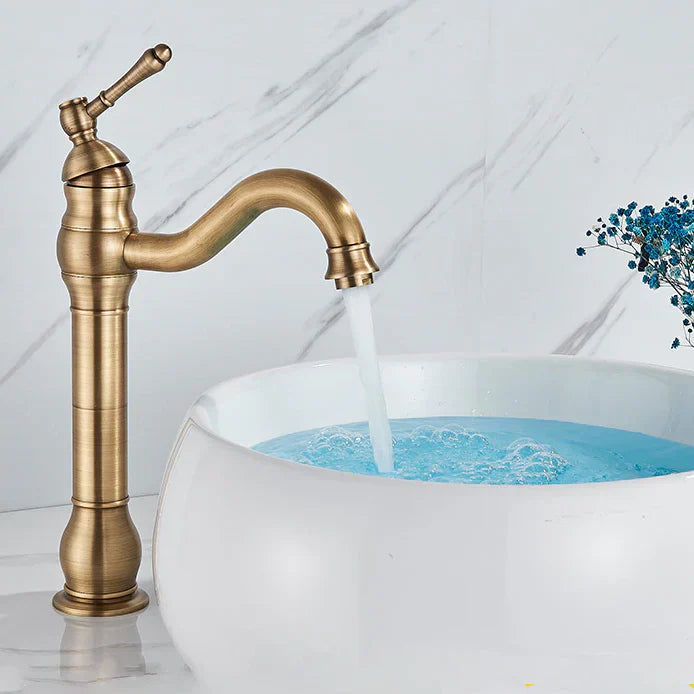Mitigeur Vasque Doré Laiton Rétro Finition Précieuse Durable – Kaléo