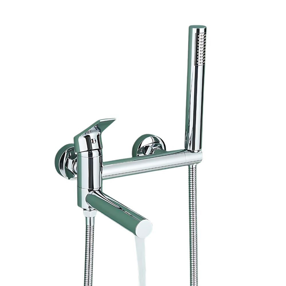 Mitigeur Baignoire Noir Laiton Massif Performance Supérieure – Vertane