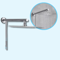 Pommeau de Douche Mural Fixe Confort Stable Design Élégant – Pluvia