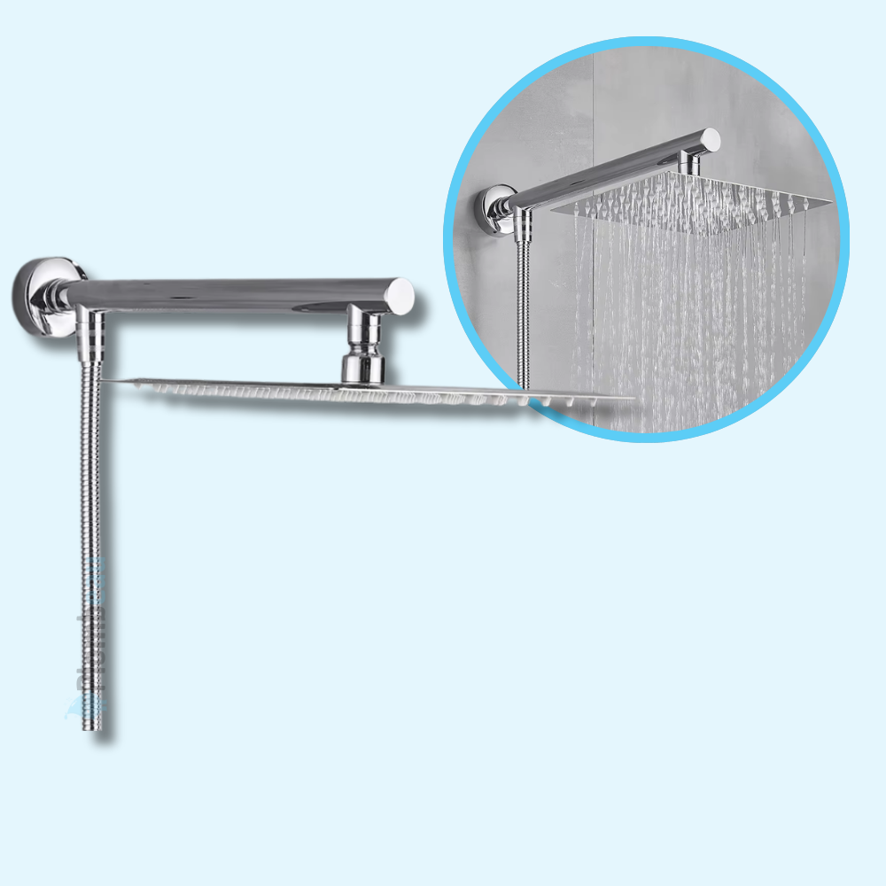 Pommeau de Douche Mural Fixe Confort Stable Design Élégant – Pluvia