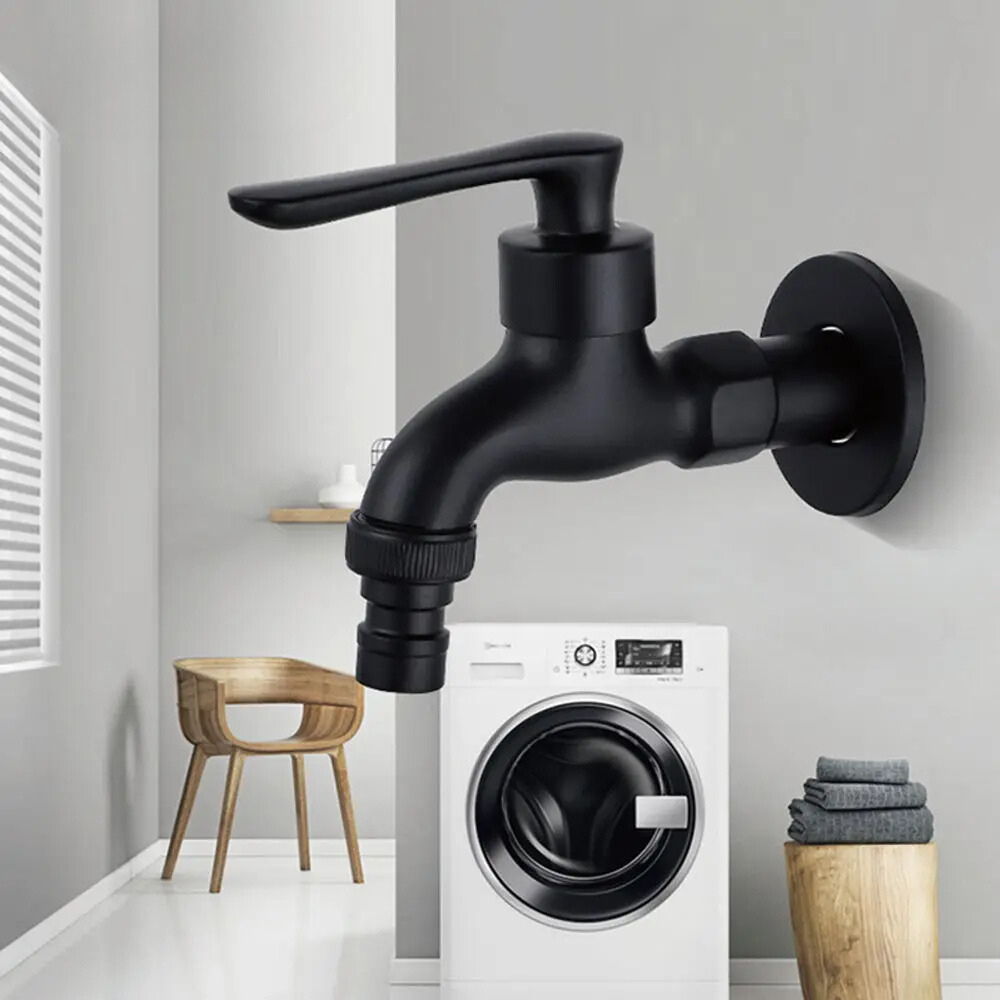 Robinet Extérieur Noir Simple Durable Jardin et Balcon – Terravia