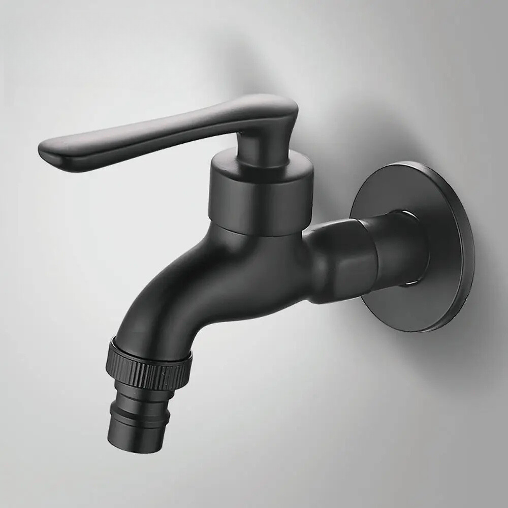 Robinet Extérieur Noir Simple Durable Jardin et Balcon – Terravia