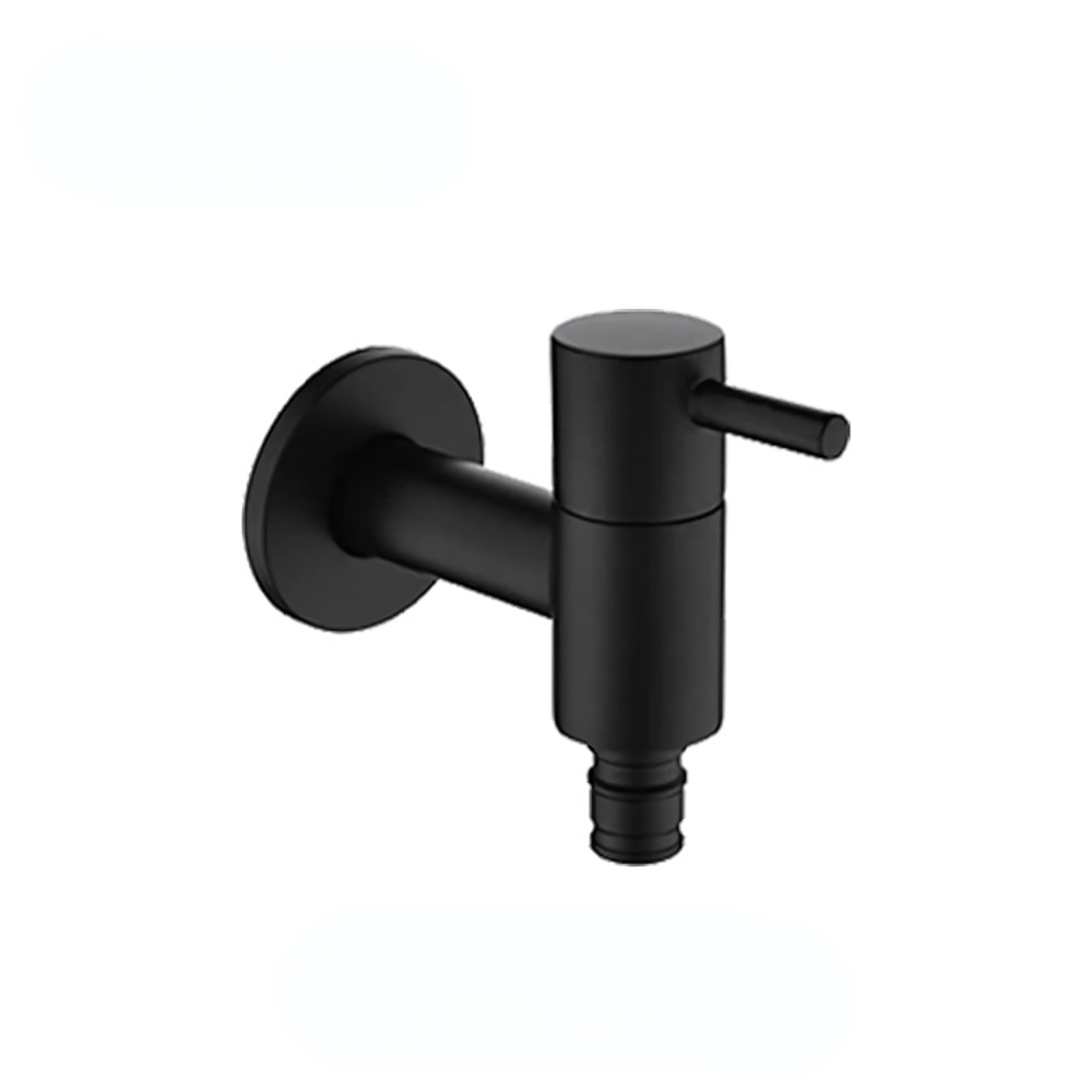 Robinet Extérieur Laiton Noir Vanne Étanche Design Contemporain – Terravia
