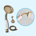 Pommeau de Douche Rétro Laiton Brossé Ligne Simple et Chaleureuse – Pluvia
