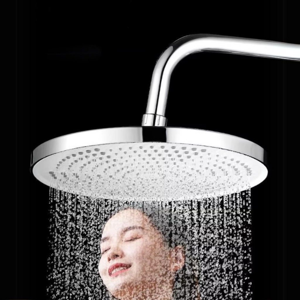 Pommeau de Douche Rond Effet Pluie Diffusion Large Confort Premium – Pluvia