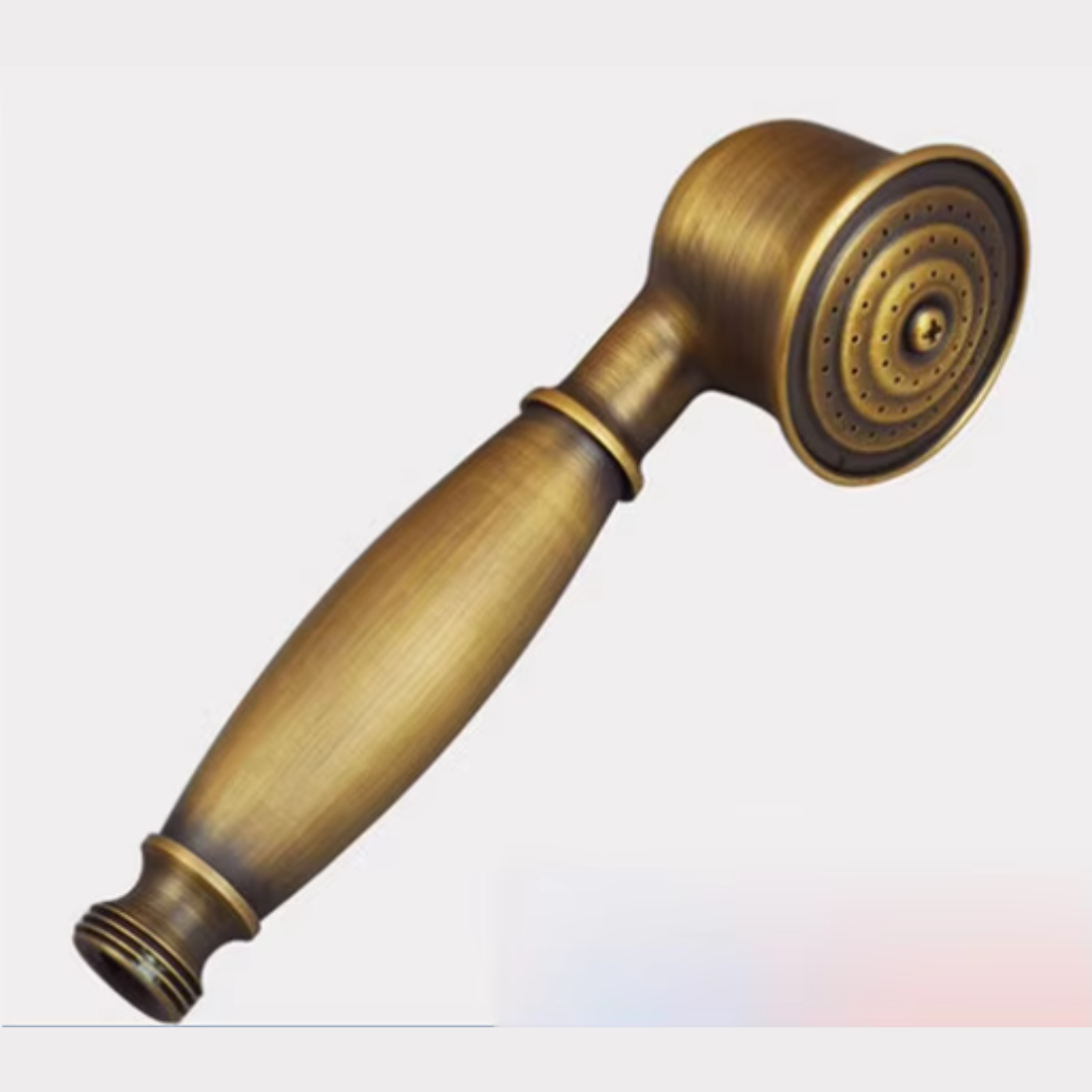 Pommeau de Douche Rétro Laiton Brossé Fin Élégance Vintage Durable – Pluvia