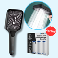 Tête de Douche Rectangle Large Haute Pression Puissante et Confortable – Pluvia