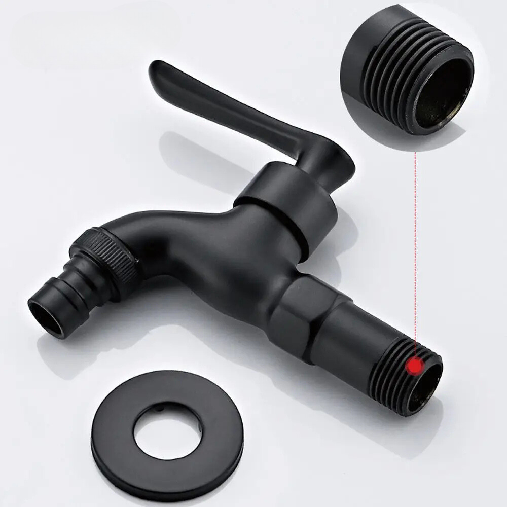 Robinet Extérieur Noir Simple Durable Jardin et Balcon – Terravia