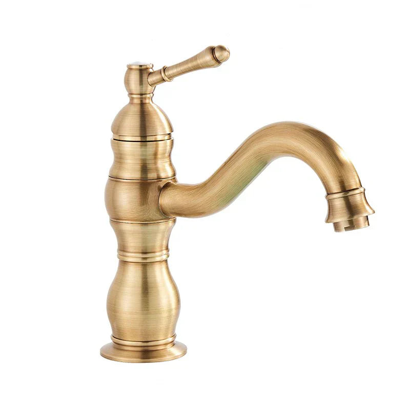 Mitigeur Vasque Doré Laiton Rétro Finition Précieuse Durable – Kaléo