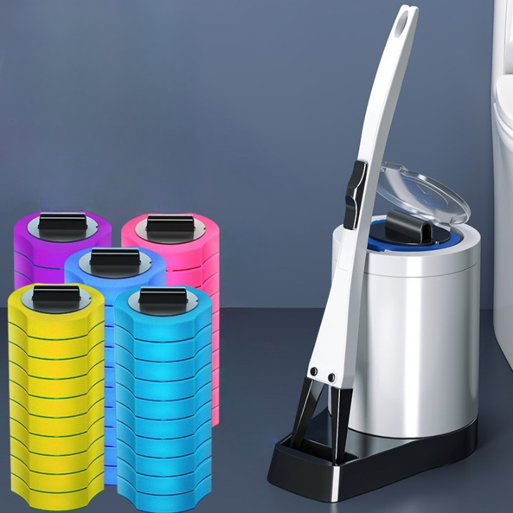 Brosse WC Jetable Parfumée Détergent Intégré Hygiène Sans Contact – Netova