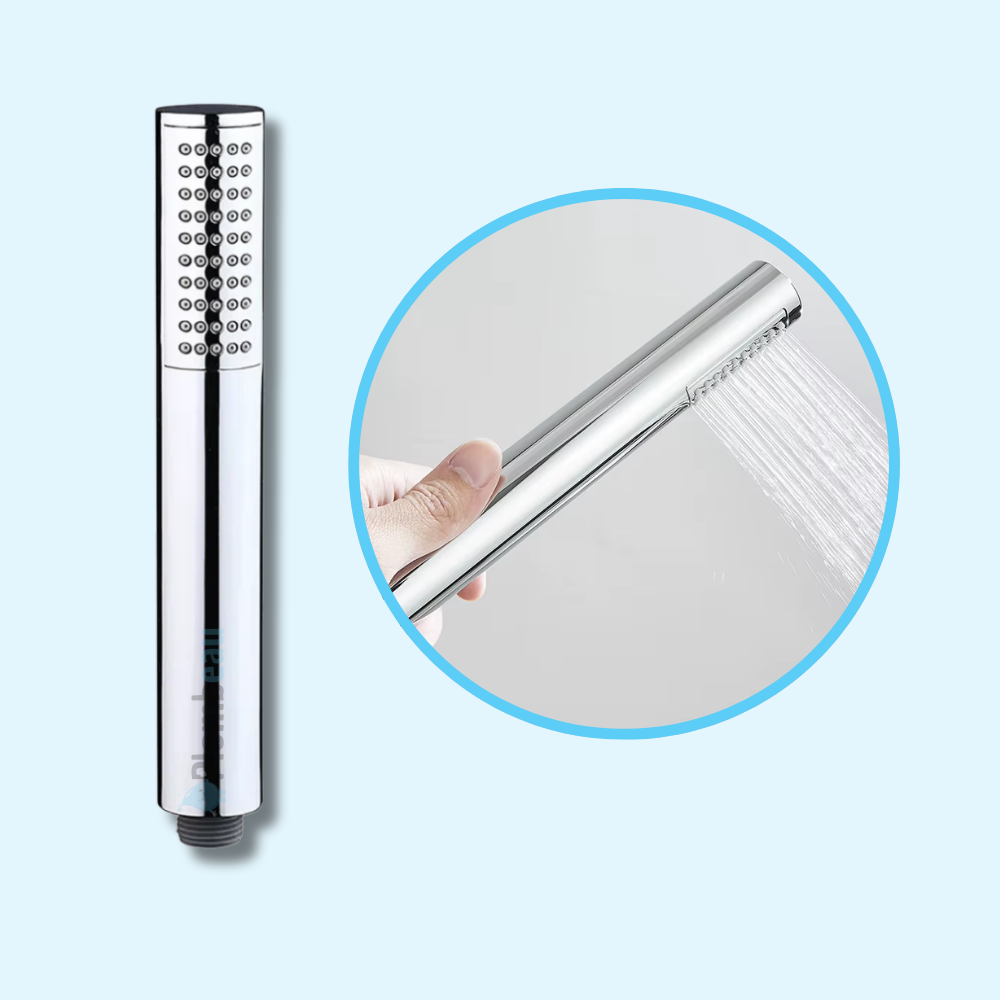 Pommeau de Douche Rond Chromé Fixation Flexible et Innovante – Pluvia
