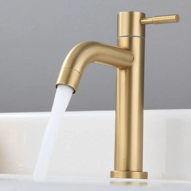Mitigeur Vasque Bec Haut Doré Minimaliste Élégance Discrète – Kaléo