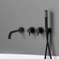 Mélangeur Baignoire Encastrable Laiton Réglage Chaud Froid Fixation Moderne – Vertane