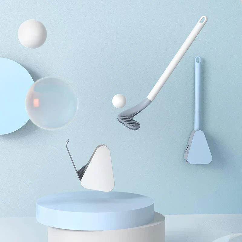 Brosse WC Triangulaire Ergonomique Atteint Tous les Recoins – Netova