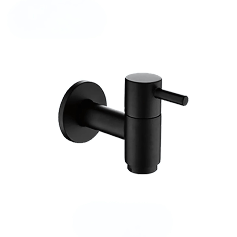 Robinet Extérieur Laiton Noir Vanne Étanche Design Contemporain – Terravia