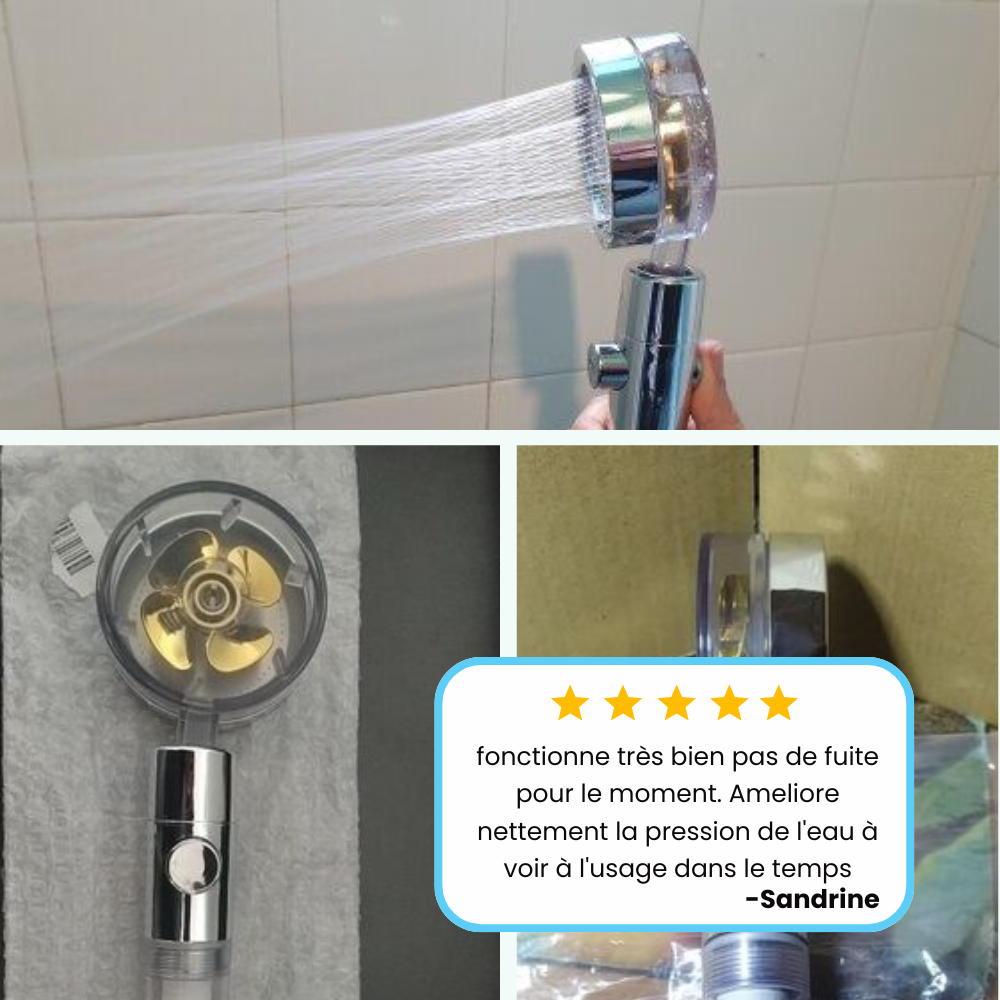 Pommeau de Douche Haute Pression Économique Puissance et Économies – Pluvia