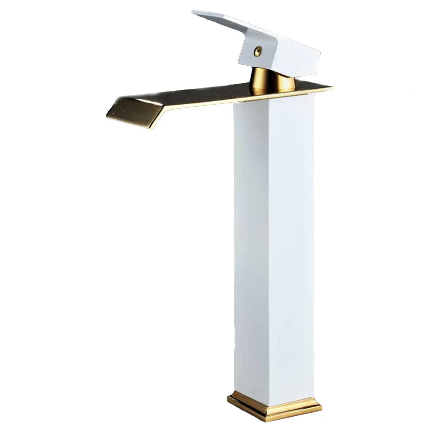 Robinet Vasque Bec Haut Cubique Moderne Ligne Géométrique – Kaléo