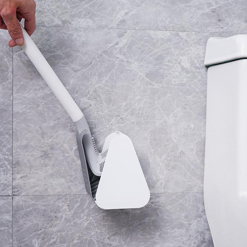 Brosse WC Triangulaire Ergonomique Atteint Tous les Recoins – Netova