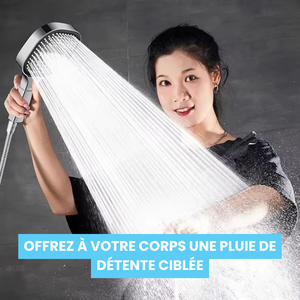 Pommeau de Douche Large Massant Haute Pression Confort Optimal – Pluvia