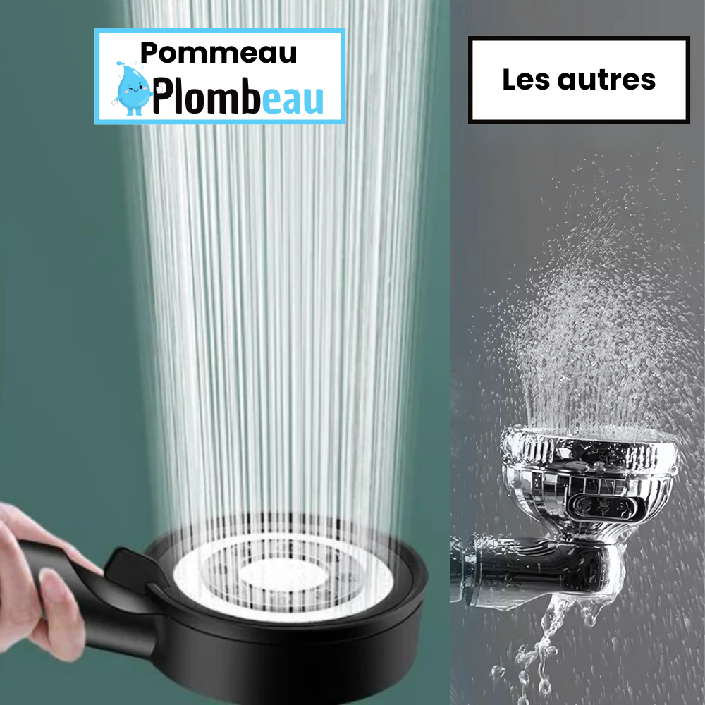 Pommeau de Douche Écologique Réduit la Consommation d'Eau – Pluvia