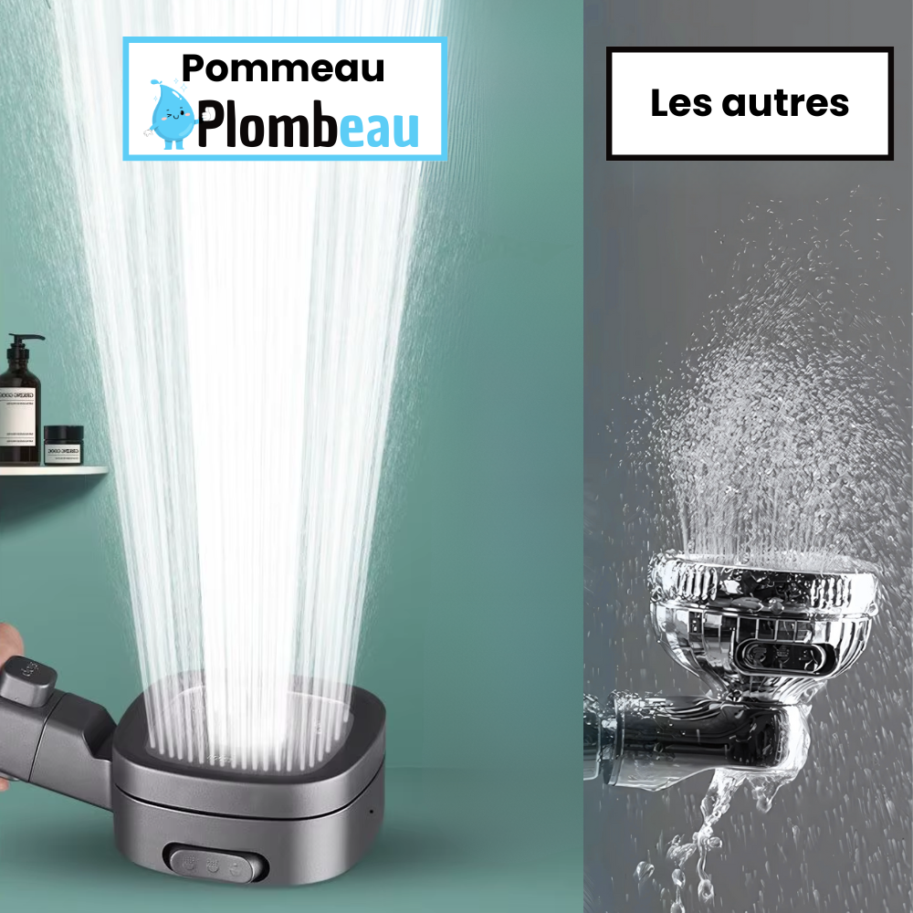 Pommeau de Douche avec Filtre Retient Calcaire et Impuretés – Pluvia