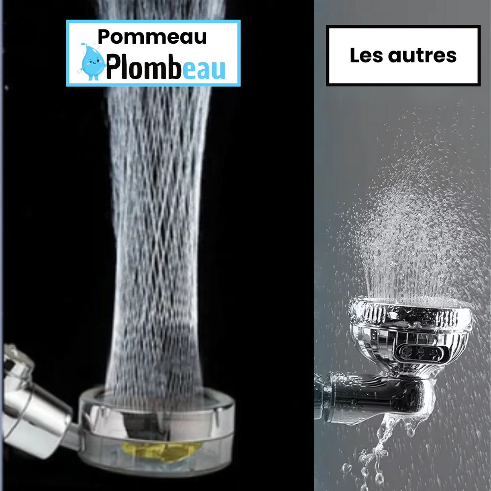 Pommeau de Douche Haute Pression Économique Puissance et Économies – Pluvia