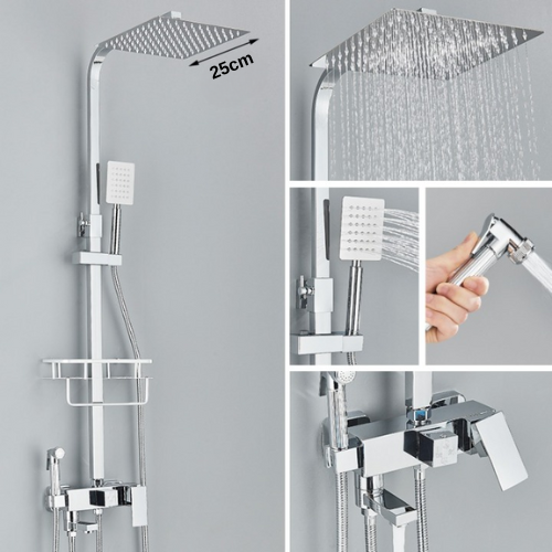 Pommeau de Douche 4-en-1 Quatre Jets pour Chaque Envie – Pluvia