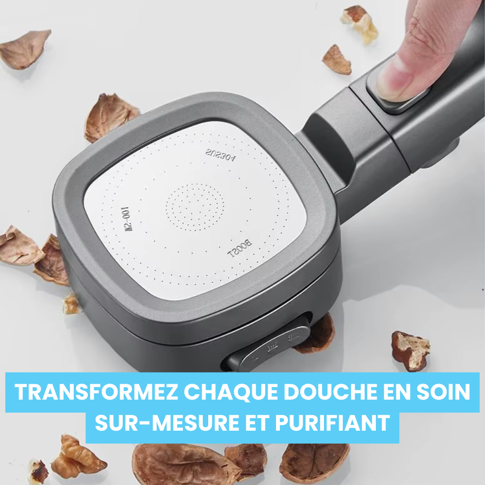 Pommeau de Douche avec Filtre Retient Calcaire et Impuretés – Pluvia