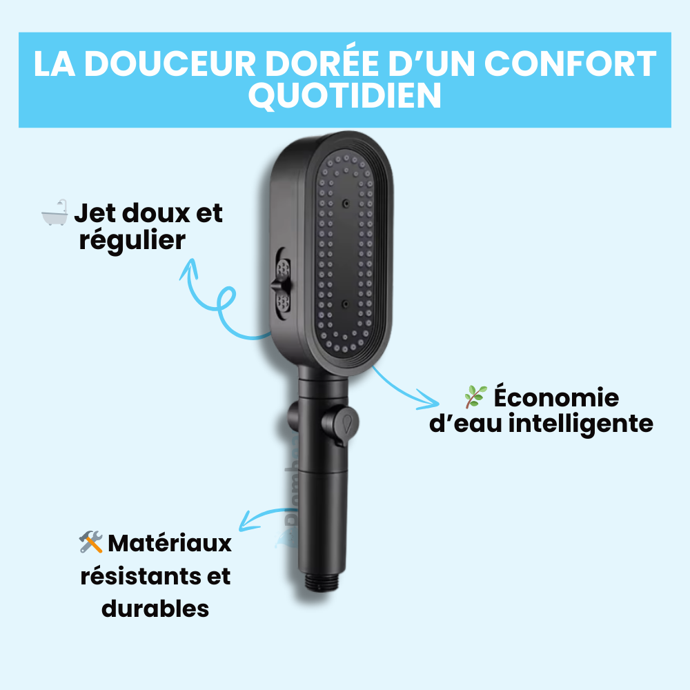 Pommeau de Douche Design Premium Esthétique Moderne Performance Optimale – Pluvia