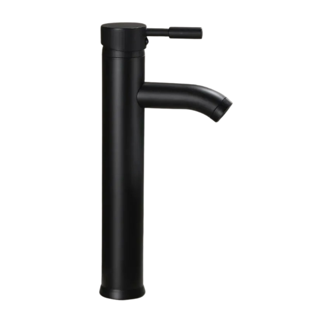 Mitigeur Lavabo Noir Finition Mate Style Contemporain – Solvane
