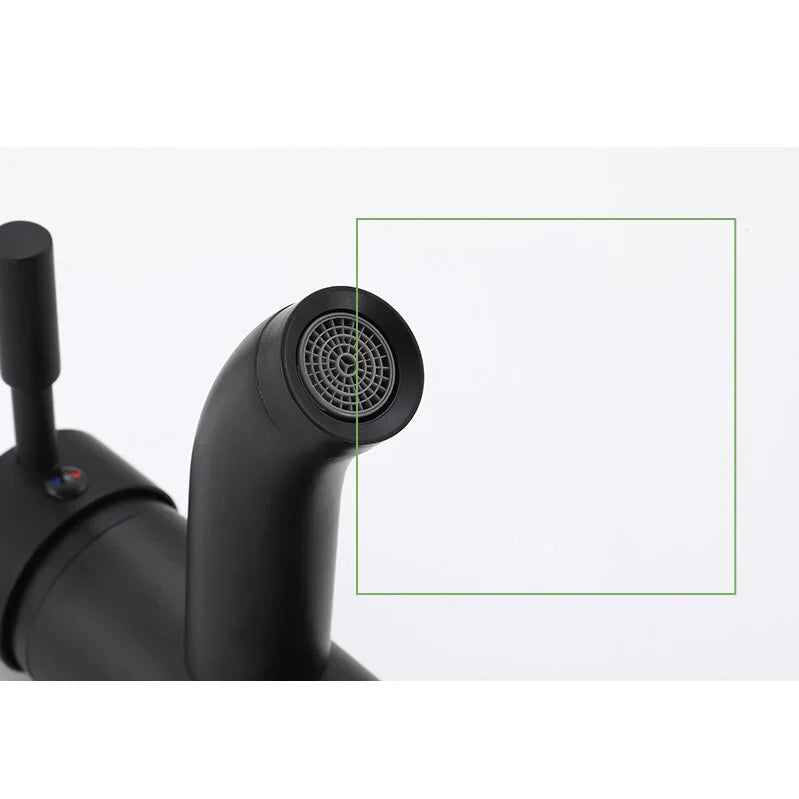 Robinet Vasque Noir Mat Élégance Sobre Anti-Traces – Kaléo