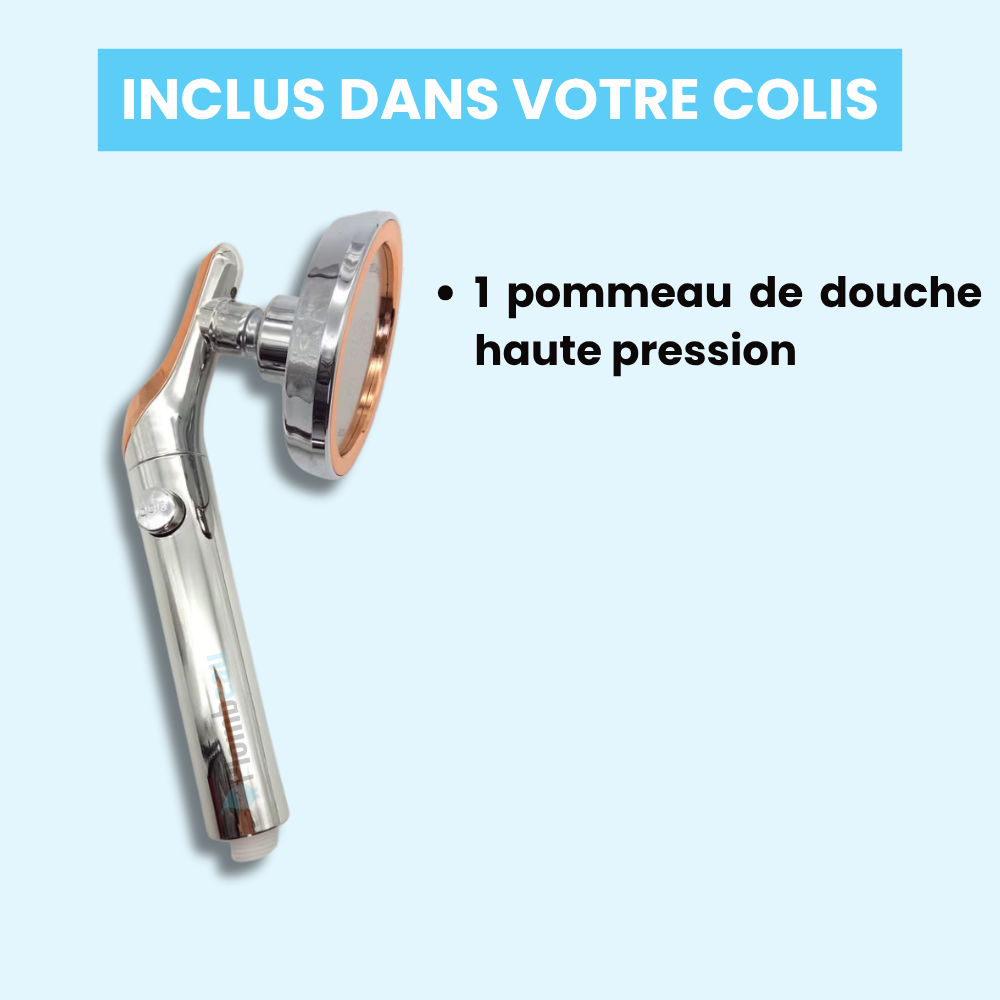 Pommeau de Douche Haute Pression Ultra Puissant Salle de Bain Élégante – Pluvia
