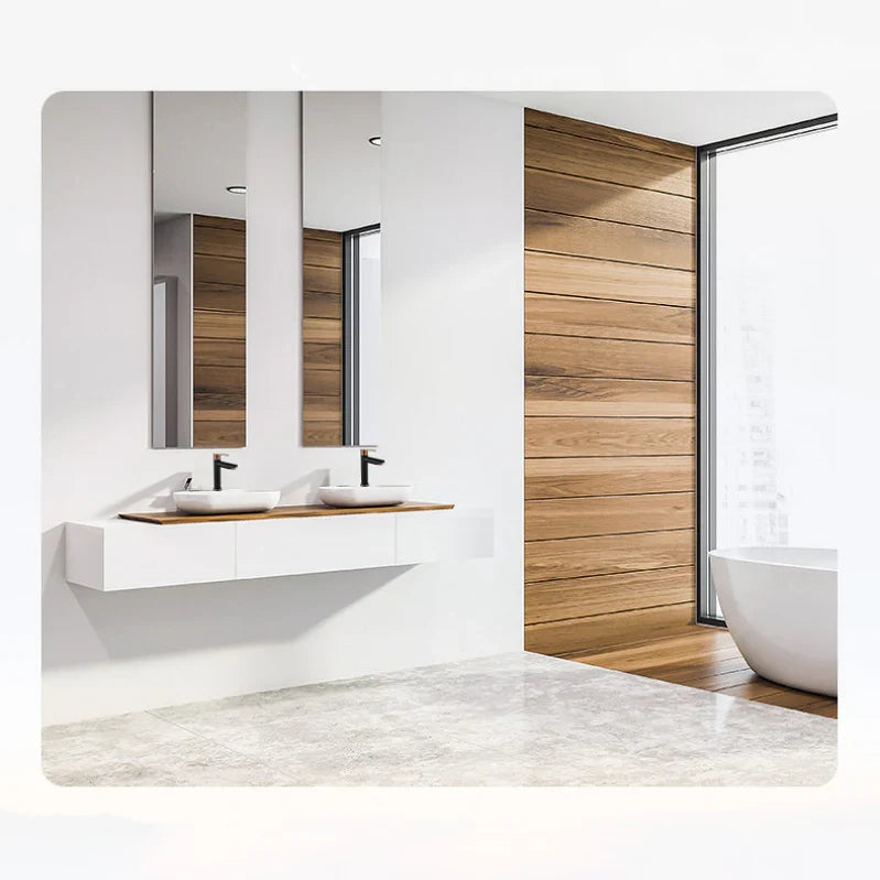 Robinet Vasque Noir Bicolore Contraste Élégant Salle de Bain Moderne – Kaléo