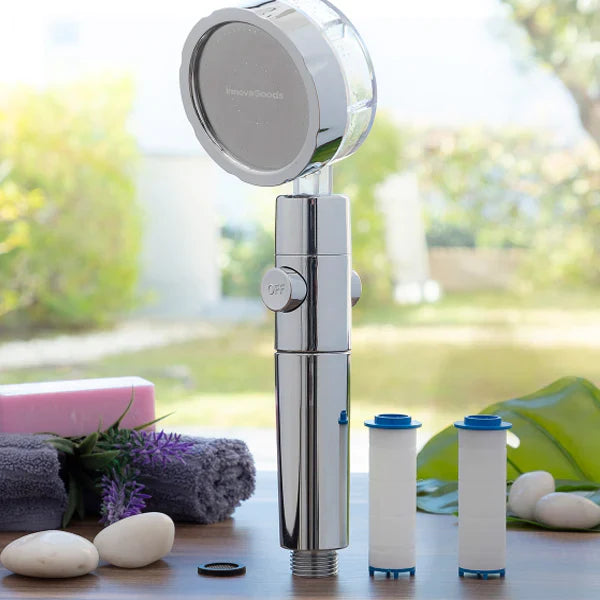 Pommeau de Douche Hélice Haute Pression 2 Filtres Offerts Économique – Pluvia