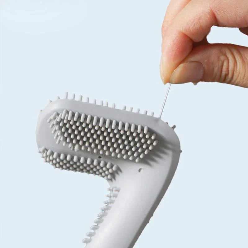 Brosse WC Triangulaire Ergonomique Atteint Tous les Recoins – Netova