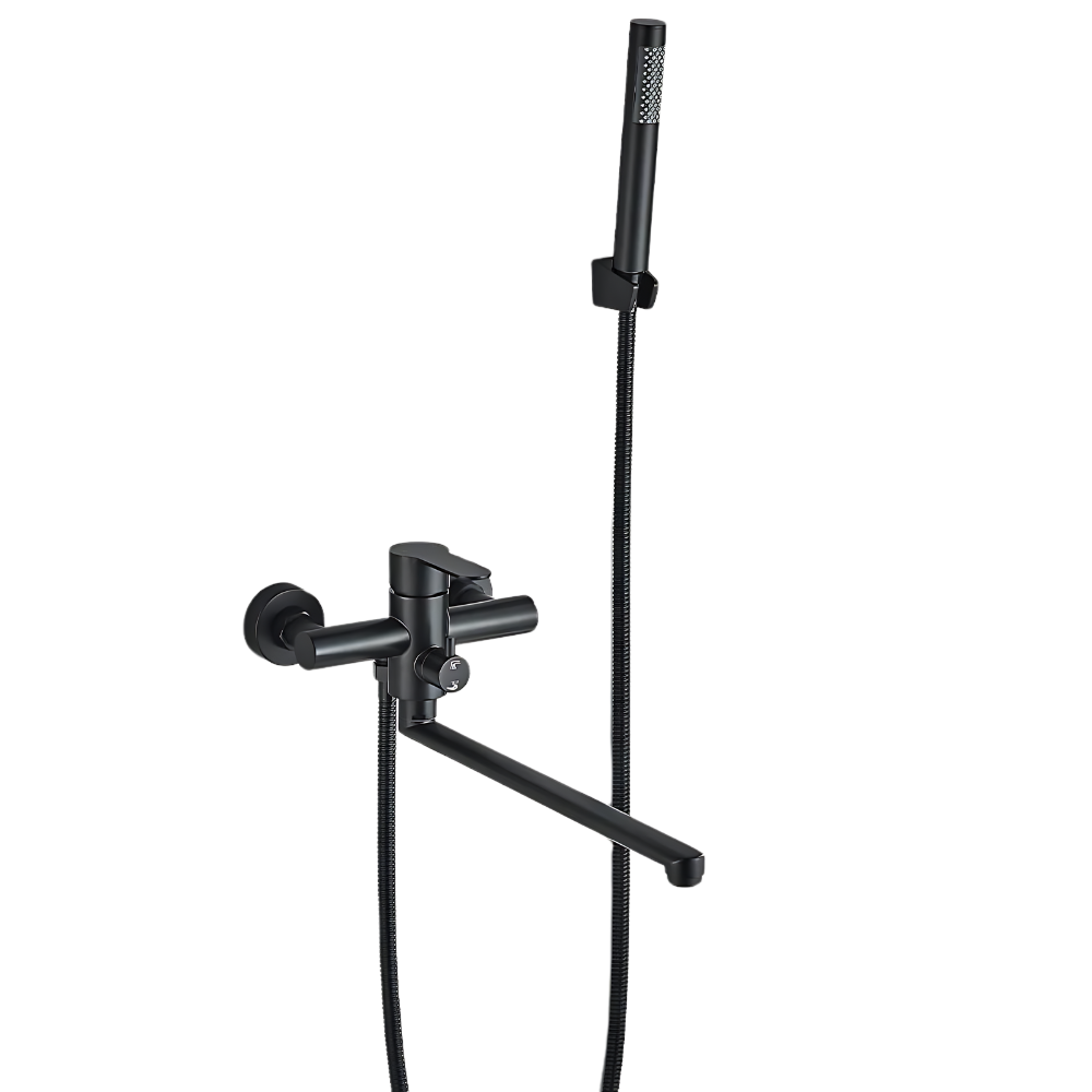 Robinet Baignoire Moderne Noir Design Mitigeur Contemporain – Vertane