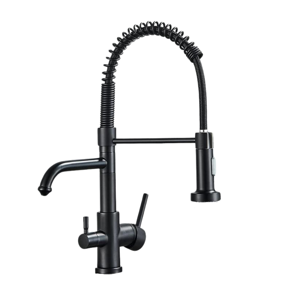 Mitigeur Cuisine 3 Voies Extractible Noir Mat Polyvalence Totale – Cuvéa