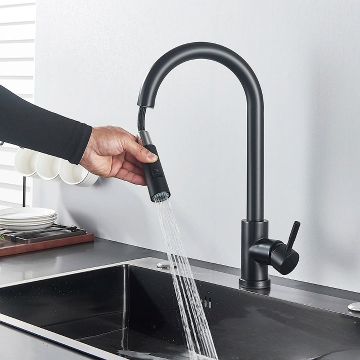 Mitigeur Cuisine Capteur Tactile Bec Rétractable Mains Sales Sans Souci – Cuvéa