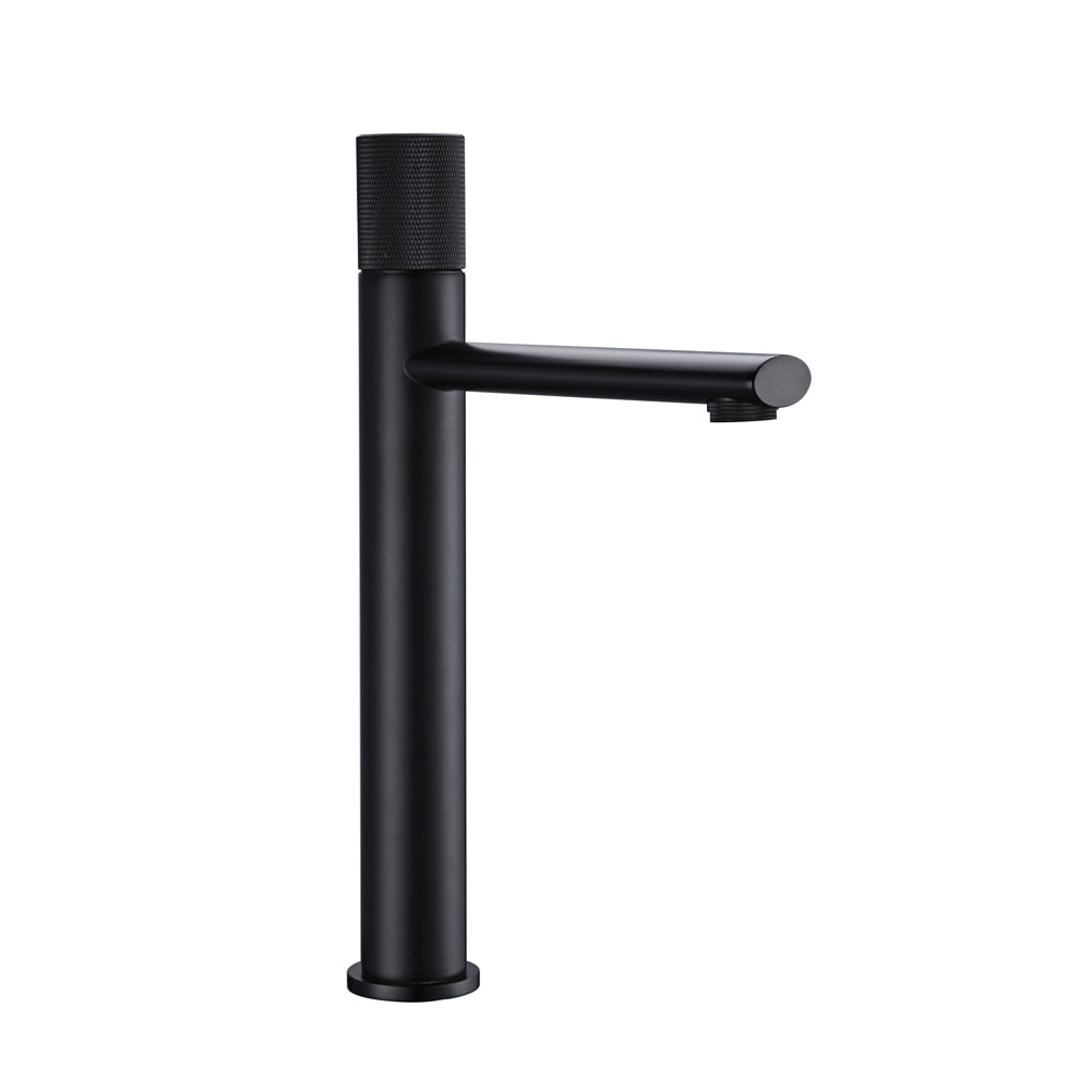 Robinet Vasque Noir Poignée Ronde Finition Mate Design Moderne – Kaléo