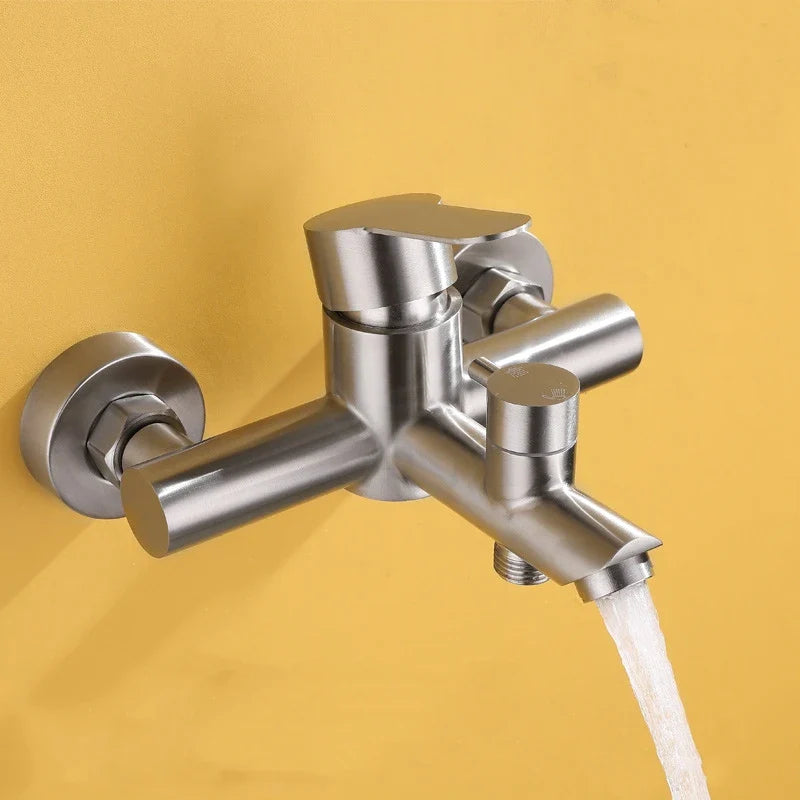 Robinet Mitigeur Baignoire Mural Inox Moderne Anti-Corrosion – Vertane