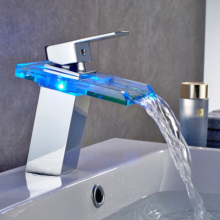 Robinet Salle de Bain LED Couleur Selon Température Rouge Bleu Vert – Solvane