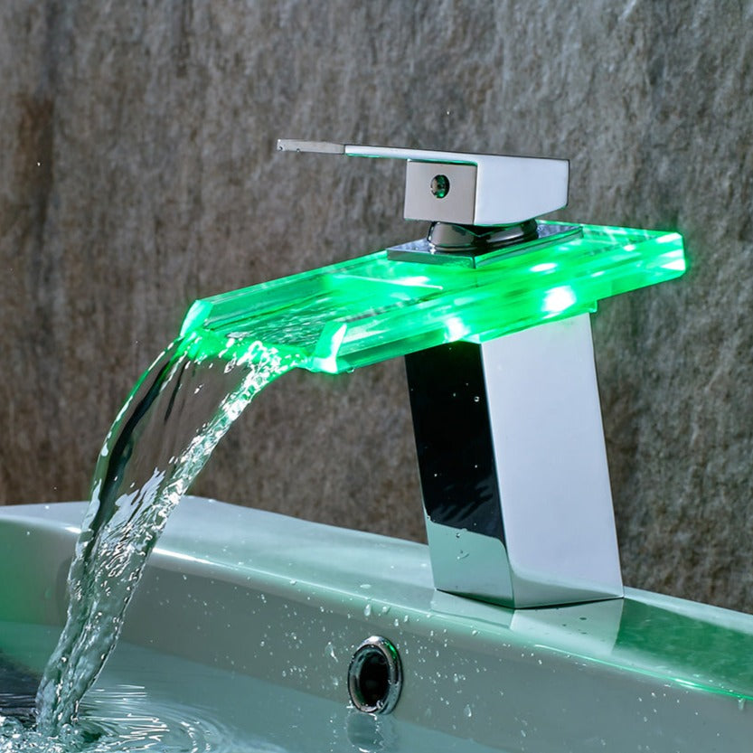 Robinet Salle de Bain LED Couleur Selon Température Rouge Bleu Vert – Solvane