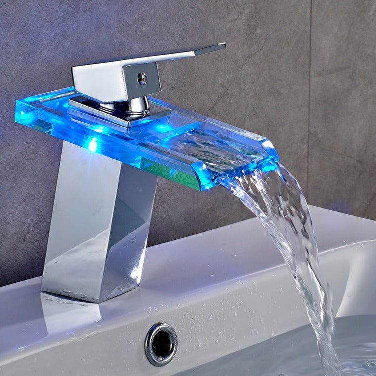 Robinet Salle de Bain LED Couleur Selon Température Rouge Bleu Vert – Solvane
