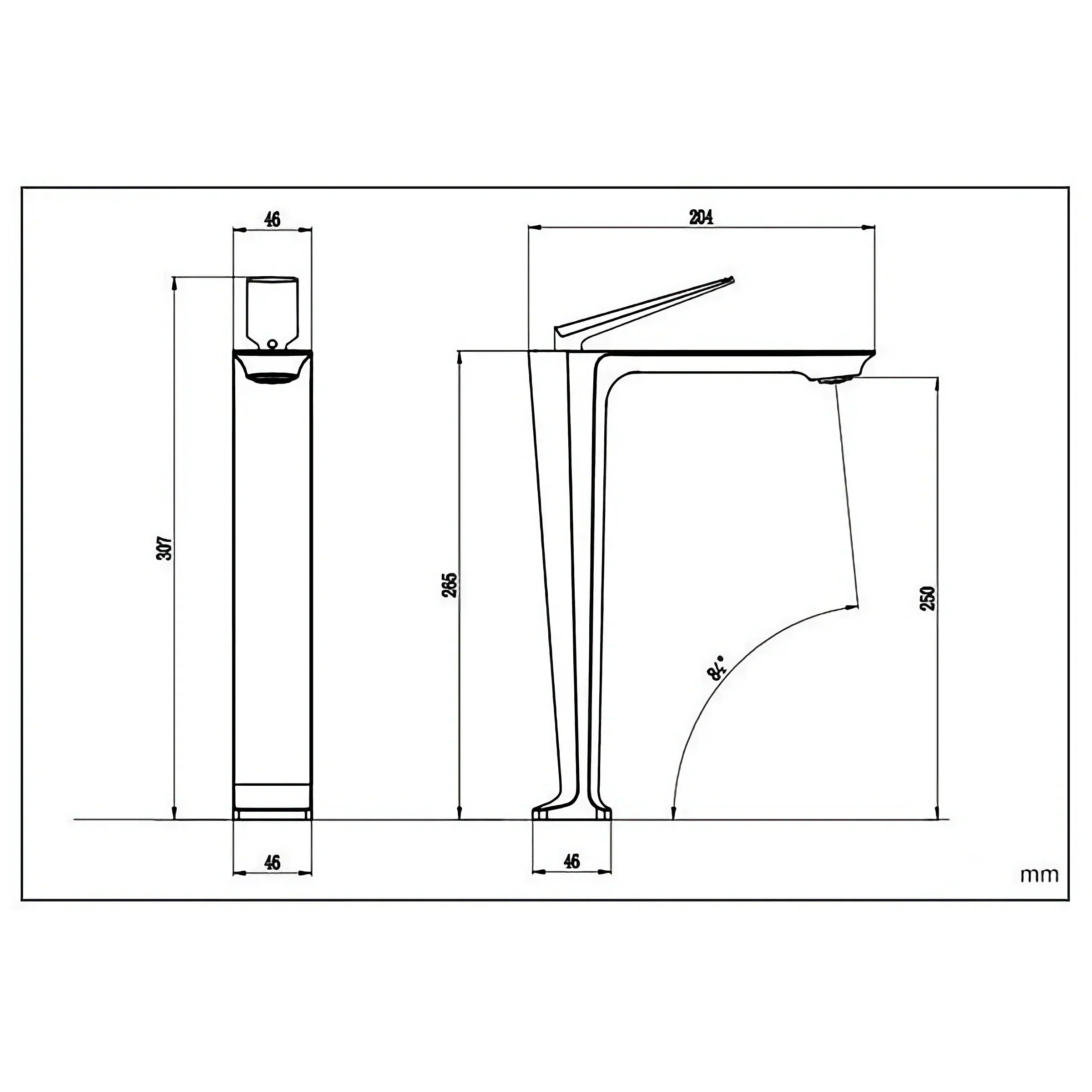 Robinet Vasque Bec Haut Design Moderne Élégance Épurée – Kaléo