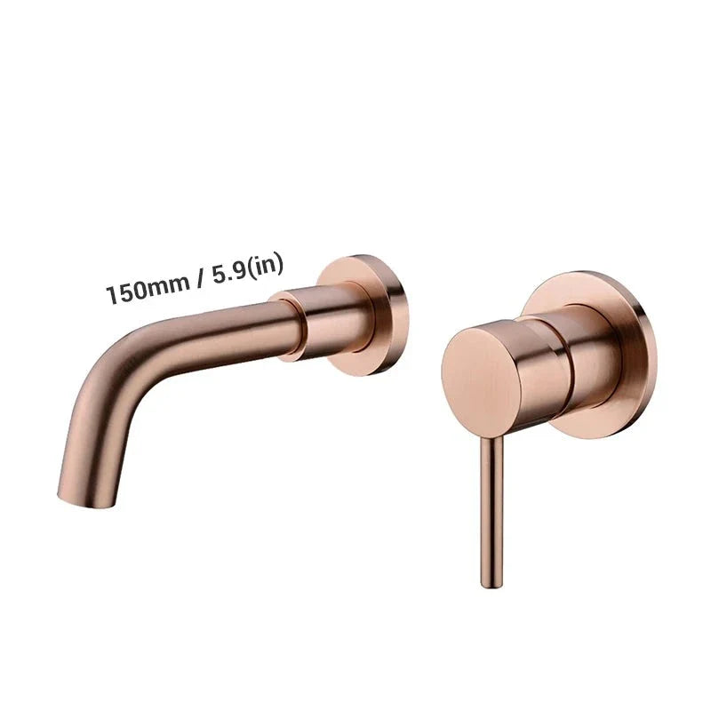 Robinet Mural Salle de Bain Laiton Design Élégant Durable – Solvane