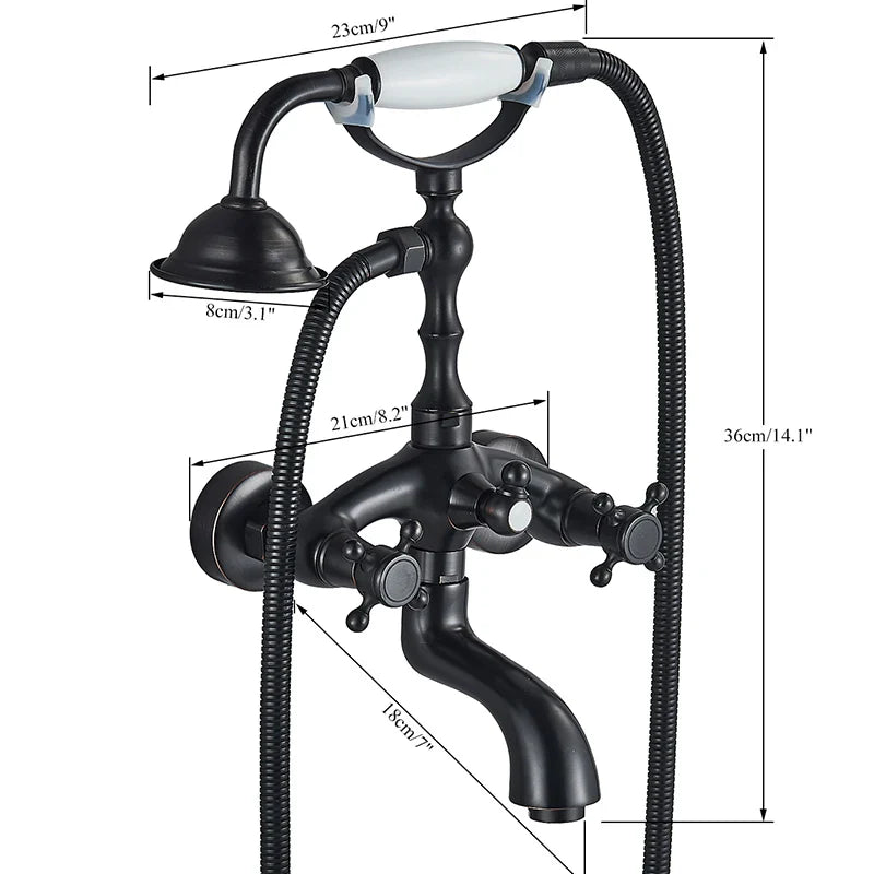 Robinet Baignoire Rétro Laiton Mitigeur Vintage Élégant – Vertane