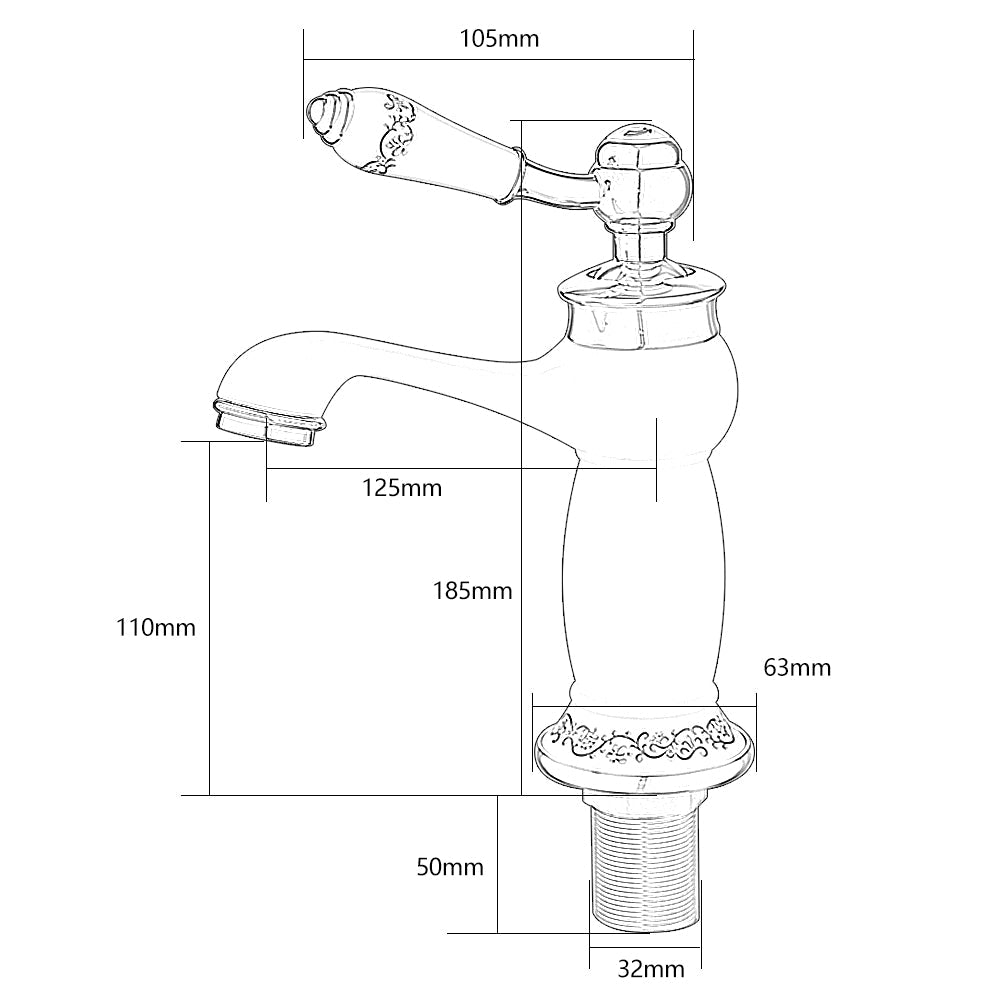 Robinet Salle de Bain Rétro Laiton Design Classique Finition Durable – Solvane