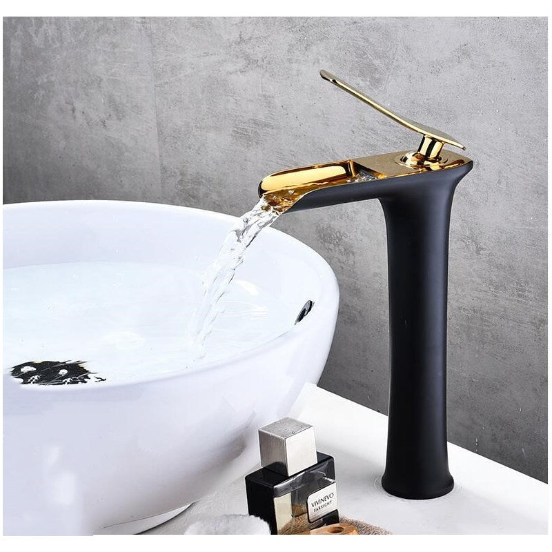 Robinet Salle de Bain Effet Cascade 2 Tailles Tuyau Offert – Solvane