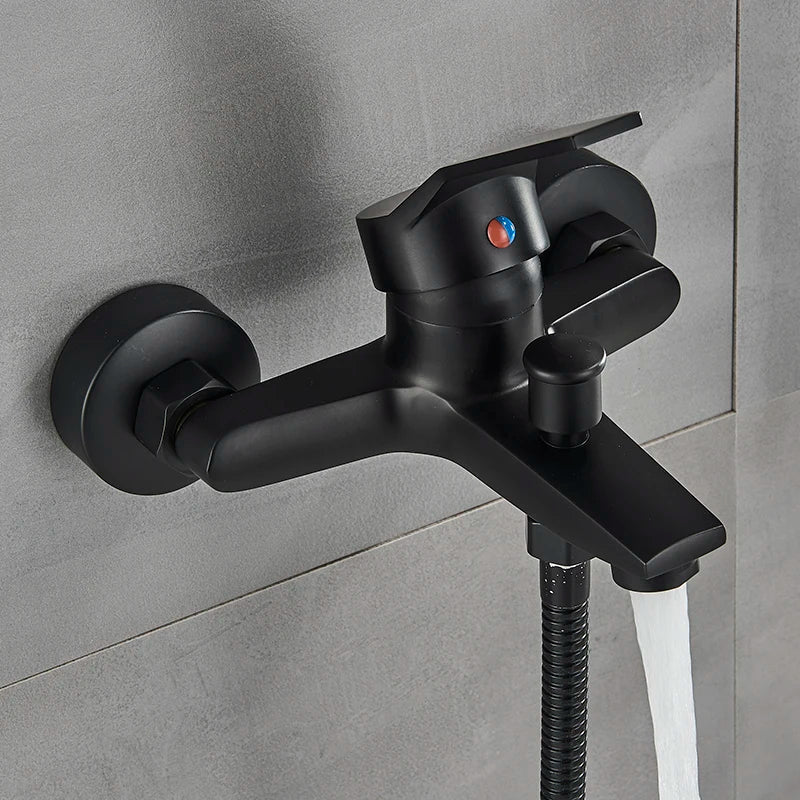 Robinet Baignoire Noir 3 Modes de Jets Bain Sur Mesure – Vertane